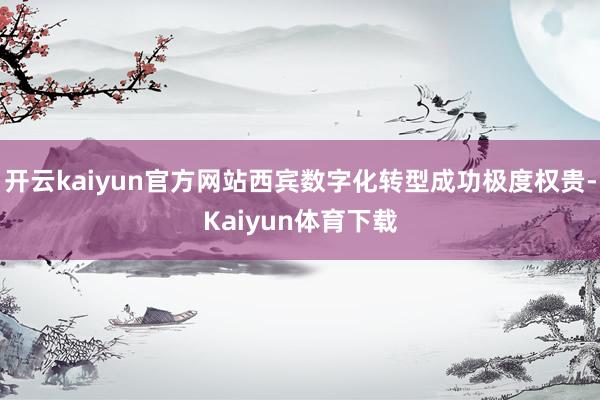开云kaiyun官方网站西宾数字化转型成功极度权贵-Kaiyun体育下载
