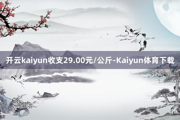 开云kaiyun收支29.00元/公斤-Kaiyun体育下载