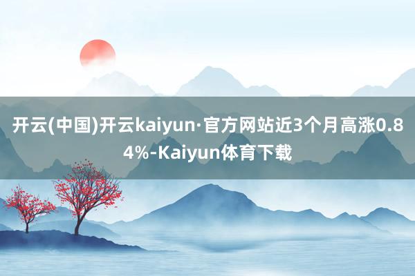 开云(中国)开云kaiyun·官方网站近3个月高涨0.84%-Kaiyun体育下载