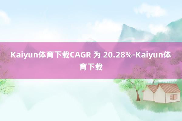 Kaiyun体育下载CAGR 为 20.28%-Kaiyun体育下载